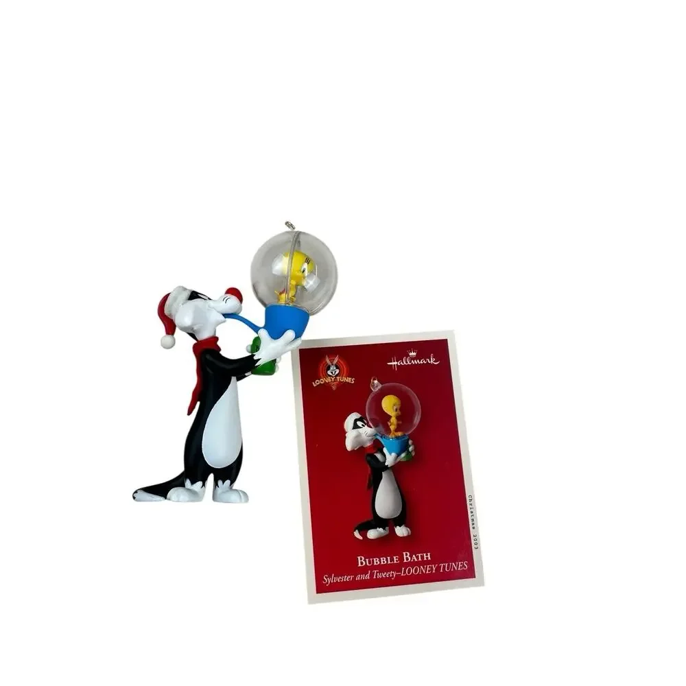 Hallmark Keepsake Sylvester and Tweety Bubble Bath 2003 Ornament Looney Tunes